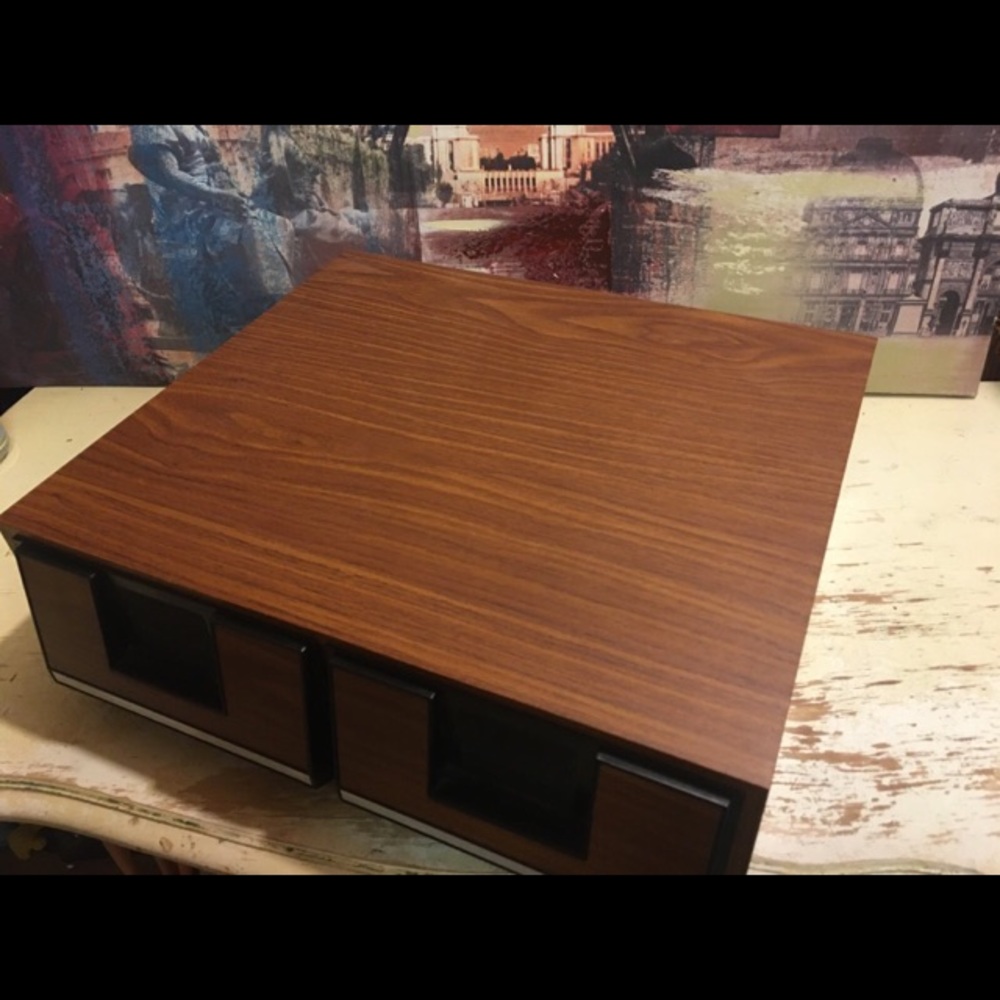 Vintage Vhs Tape Holder 2 Drawer Storage Case… Gem